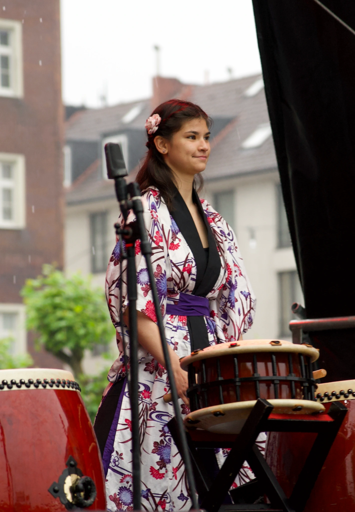 Anna an ihrer Taiko
