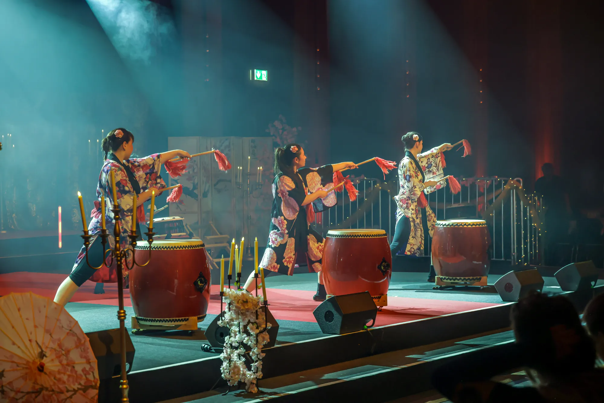 Taiko LION performing together