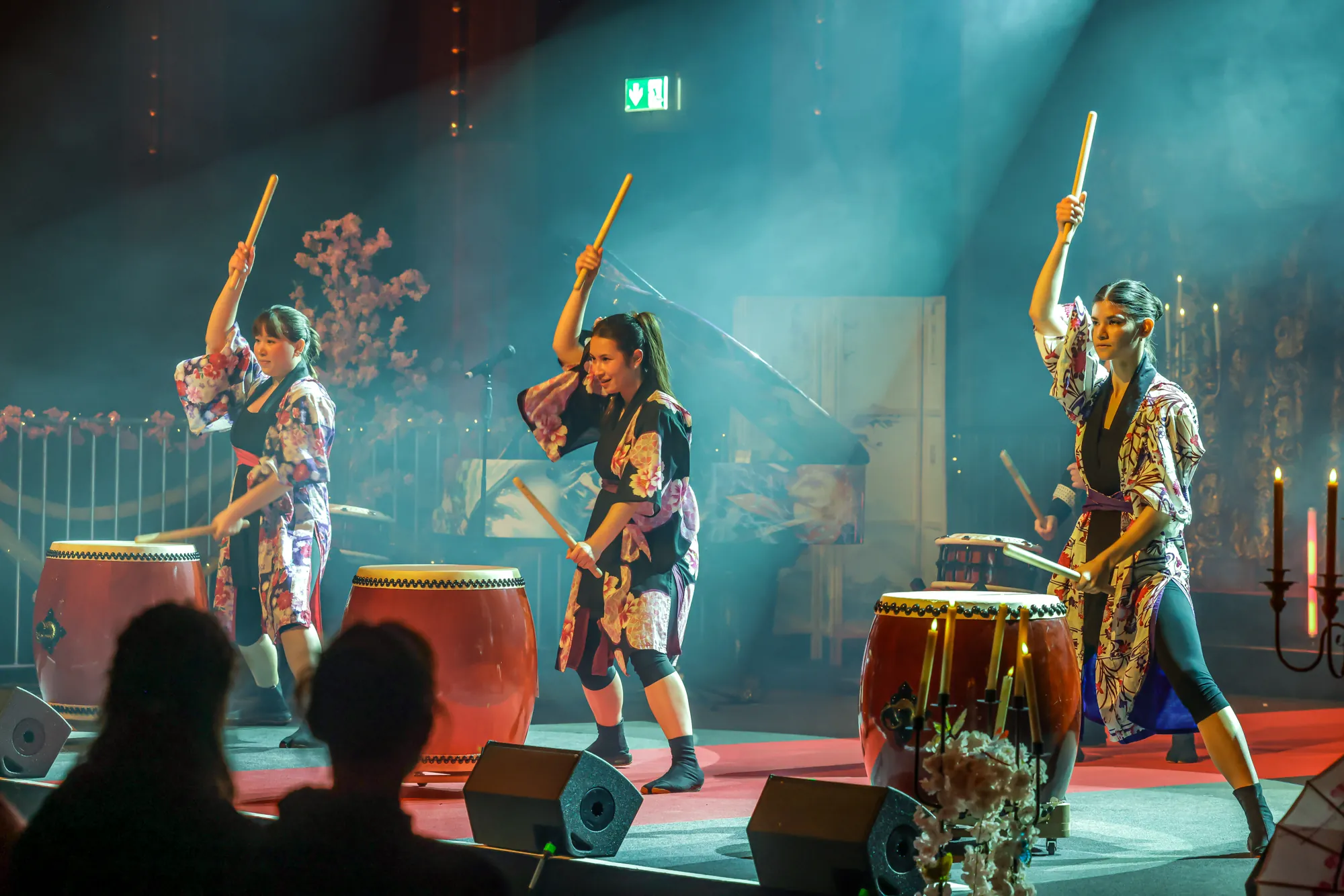 Taiko LION performing together
