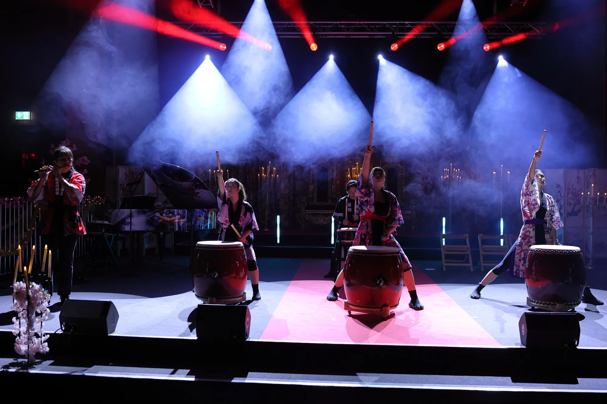 Taiko LION performing together